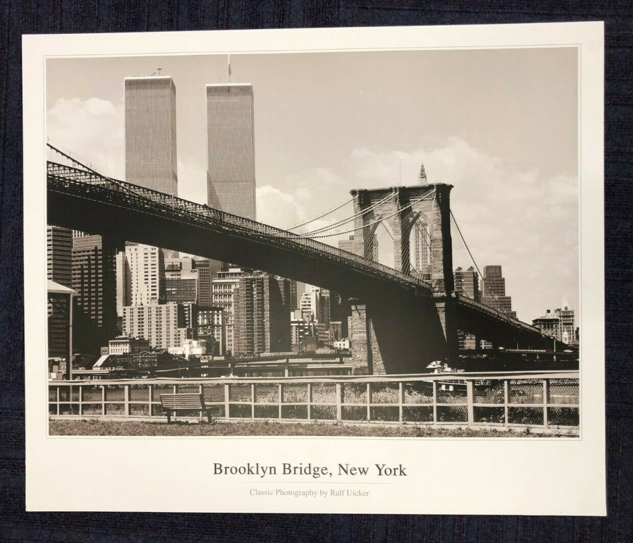 Brooklyn Bridge, New York by Ralf Uicker (66.5cm x 56cm