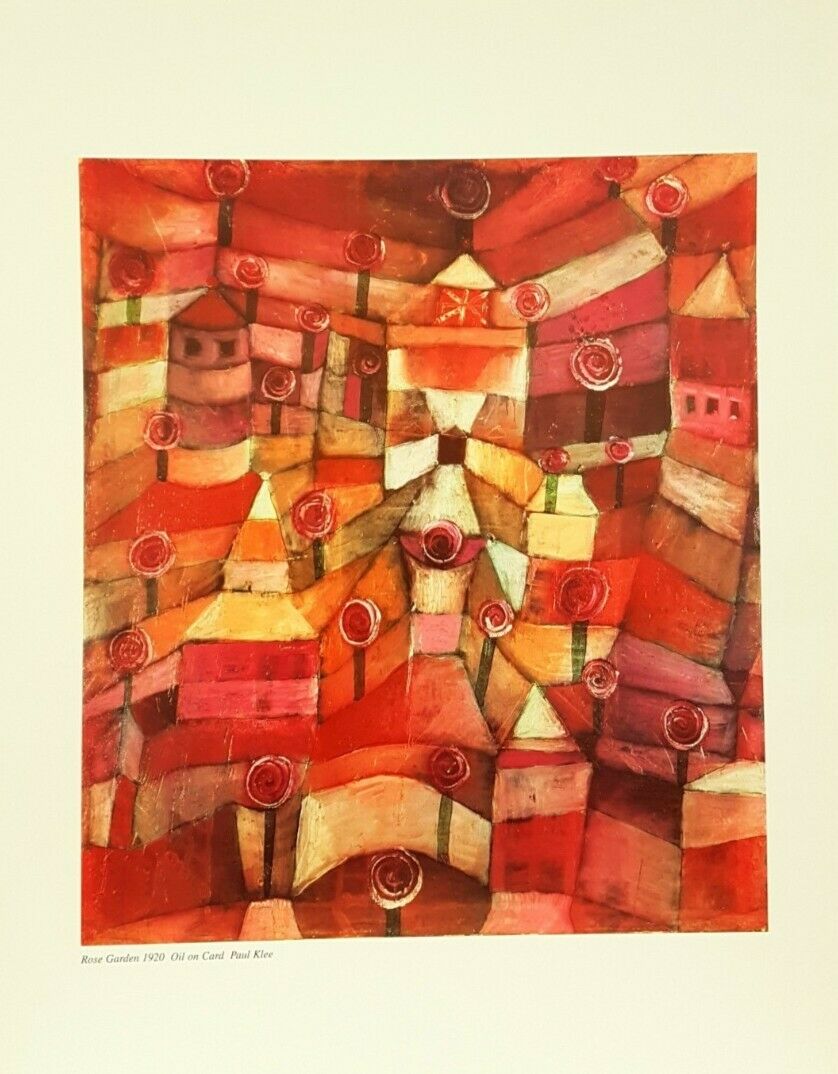 Rose Garden by Paul Klee (Museum Colour Print, 60cm x 80cm)