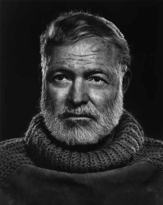 Ernest Hemingway by Yousuf Karsh (62.5cm x 90cm)