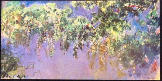 Wisteria by Claude Monet (Colour Art Print, 100cm x 50cm)