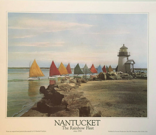 Nantucket: The Rainbow Fleet by H. Marshall Gardiner (70.5cm x 58.5cm)