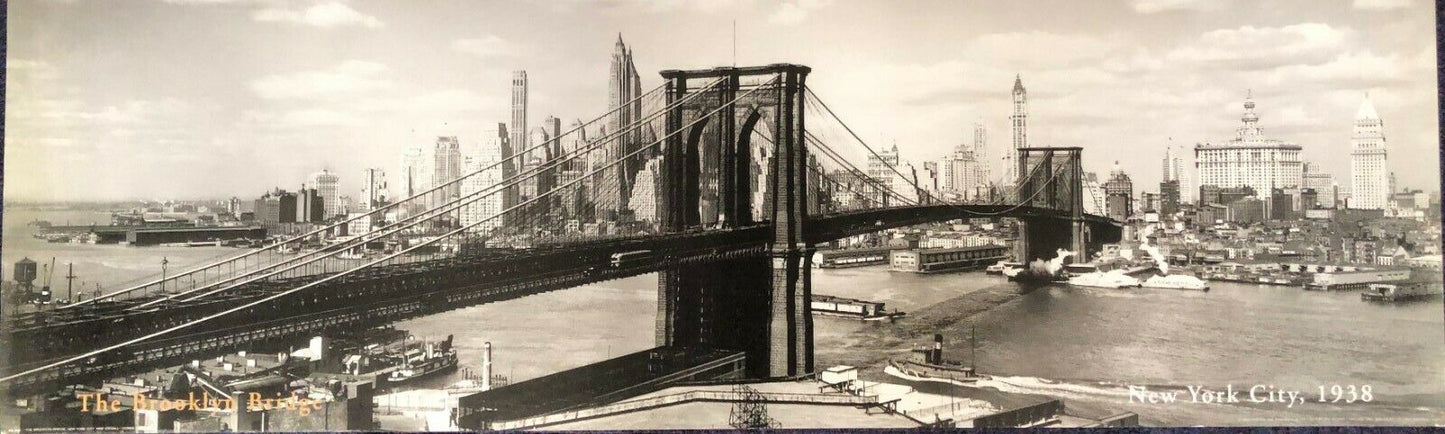 The Brooklyn Bridge by Corbis/Betterman (Photography, 100cm x 33cm)