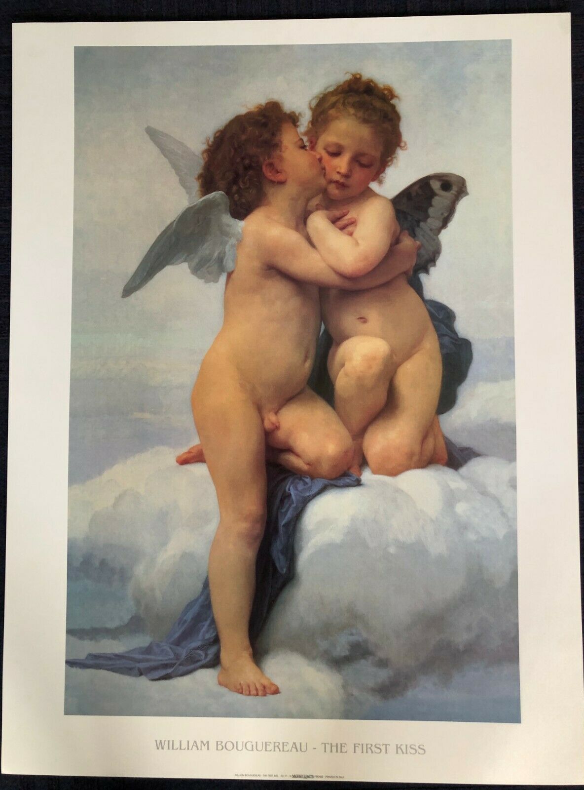 The First Kiss by William Adolph Bourgereau (60cm x 80cm)