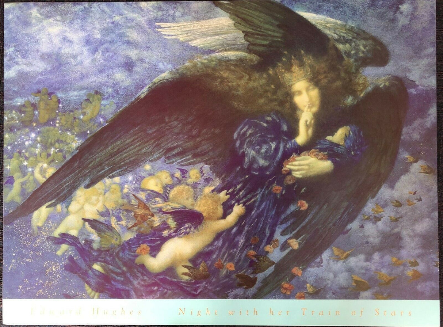 Night With Her Train of Stars by Edward Hughes (80cm x 60cm)