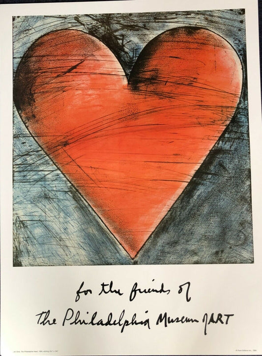 The Philadelphia Heart by Jim Dine (Art Print, 51cm x 68.5cm)