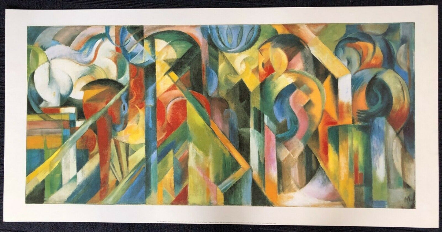 The Stables by Franz Marc (Museum Art Print, 100cm x 50cm)