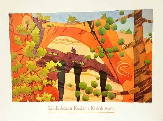 Kolob Arch by Linda Adams Kesler (Museum Print, 65cm x 50cm)