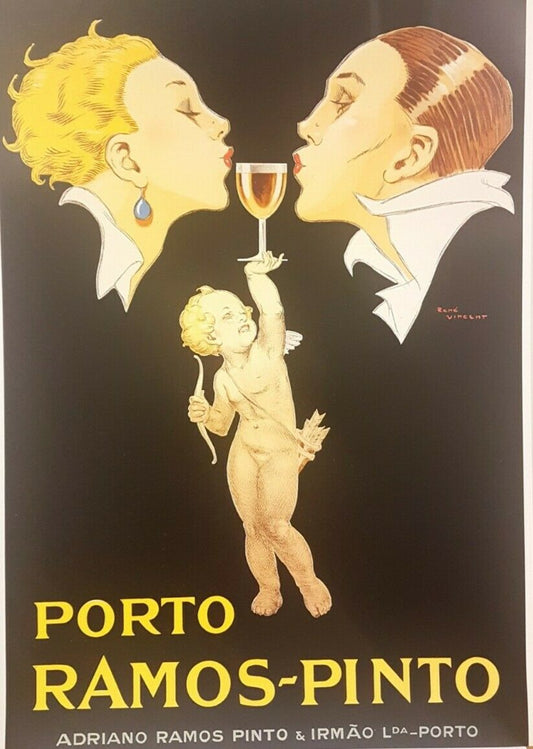 Vintage Print: Porto Ramos-Pinto by Rene Vincent (70cm x 98cm)