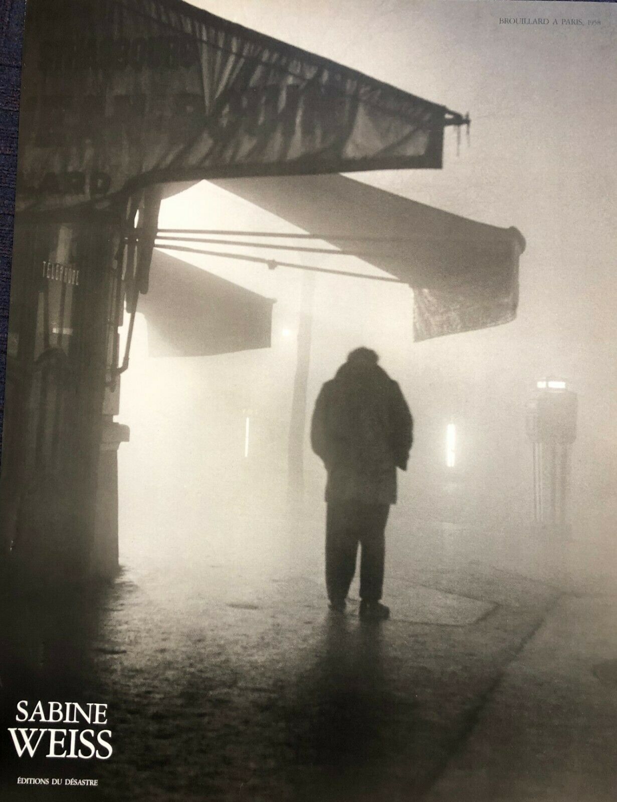 Brouillard A Paris, 1958 by Sabin Weiss (Black & White Photography, 60cm x 80cm)