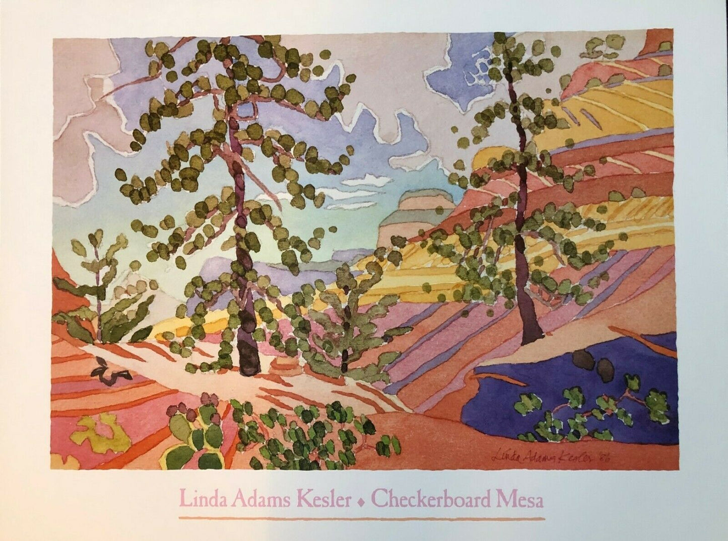 Checkerboard Mesa by Linda Adams Kesler (Museum Print, 65cm x 50cm)