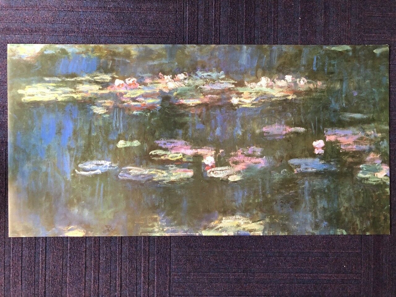 Water Lilies, Green Reflection by Claude Monet (100cm x 50cm)