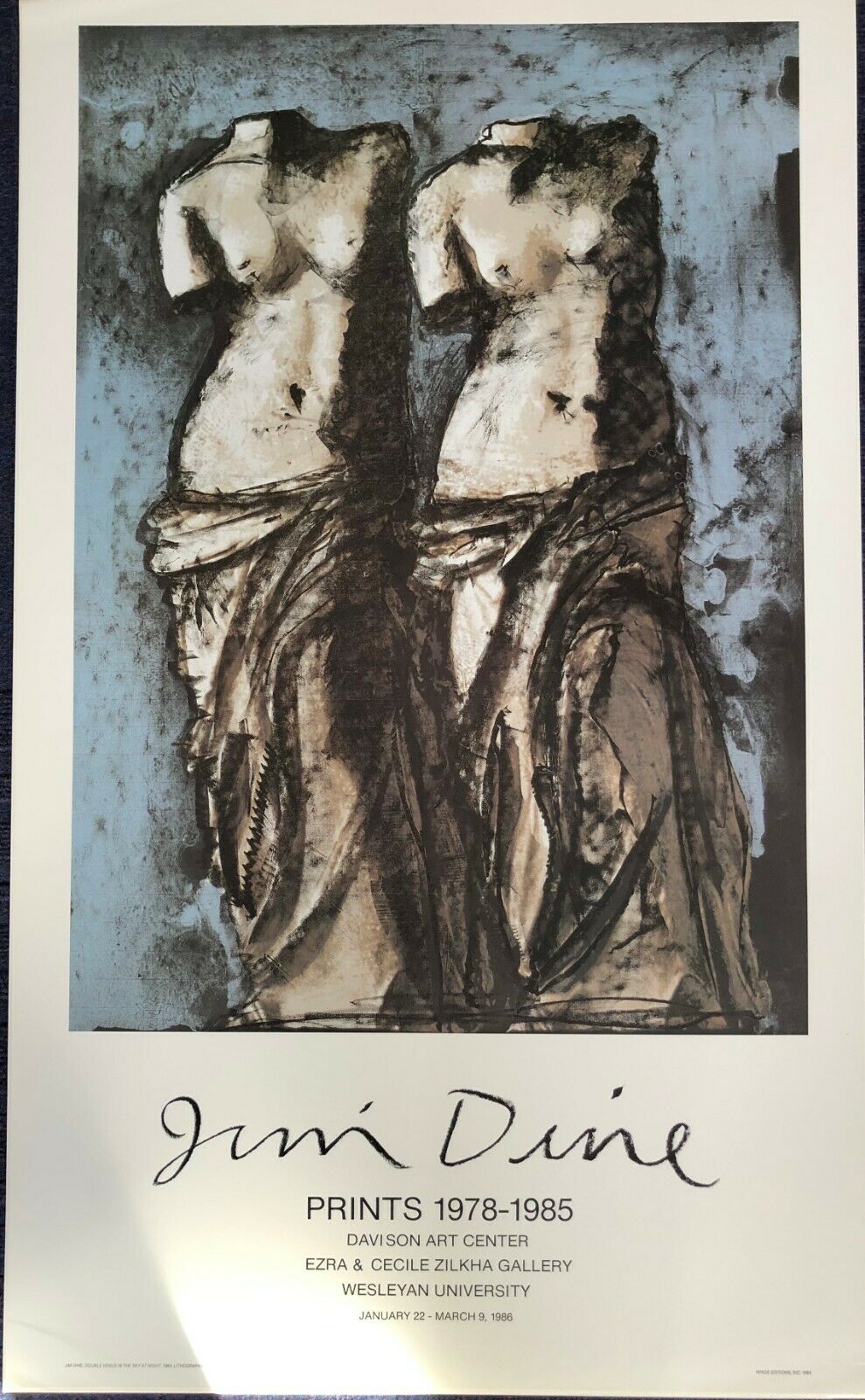 Double Venus In The Sky at Night by Jim Dine (Art Print, 56cm x 94cm)