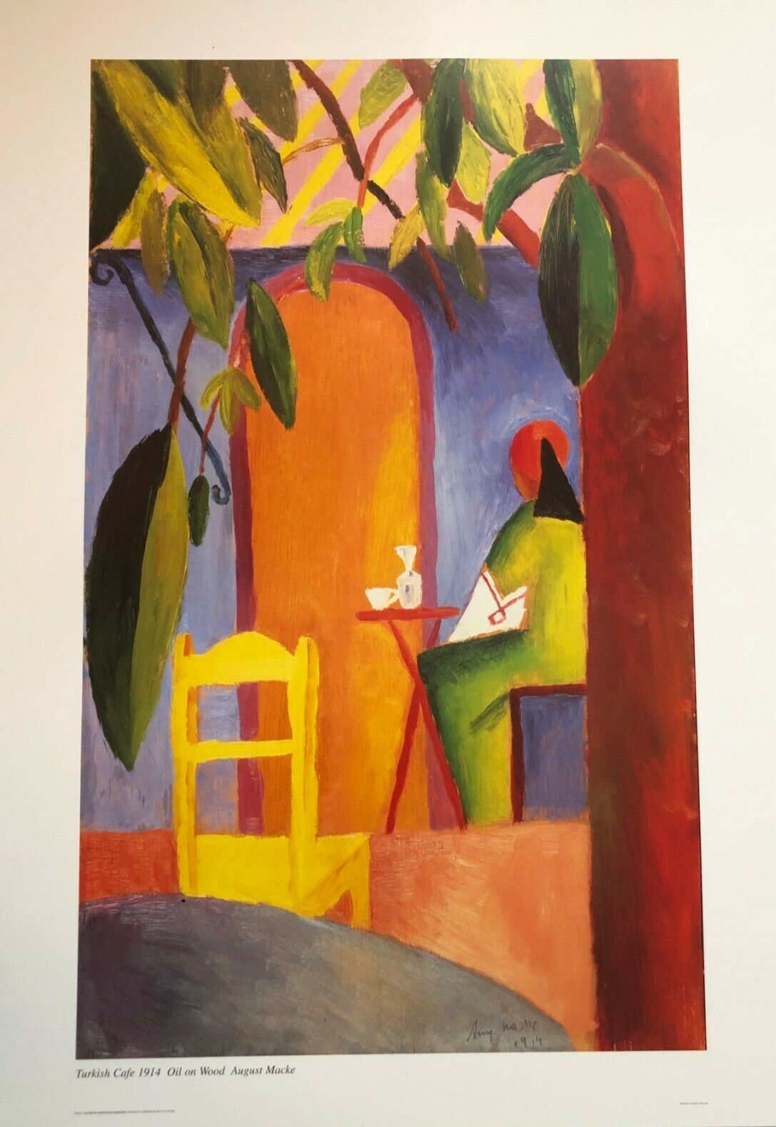 Turkish Cafe by August Macke (Colour Art Print, 60cm x 80cm)