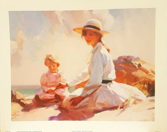 Summer On The Beach by John Richard Townsend (76cm x 61cm)