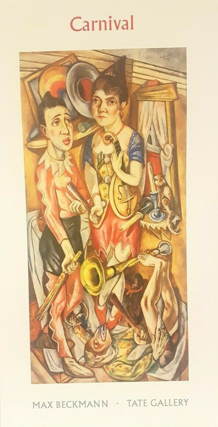 Carnival by Max Beckmann (Tate Museum Print, 42cm x 80cm)