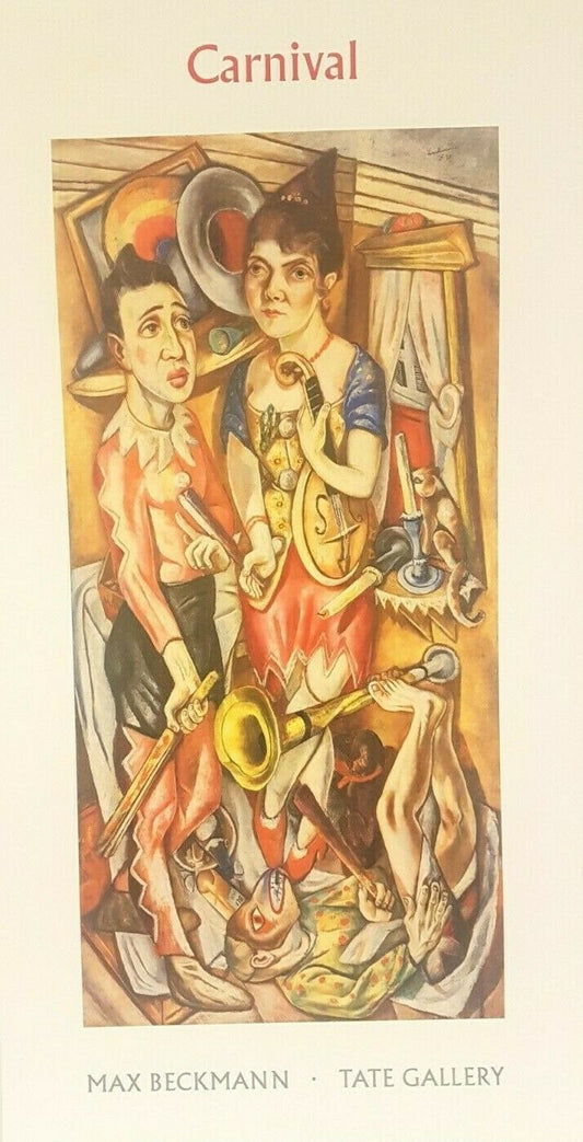 Carnival by Max Beckmann (Tate Museum Print, 42cm x 80cm)