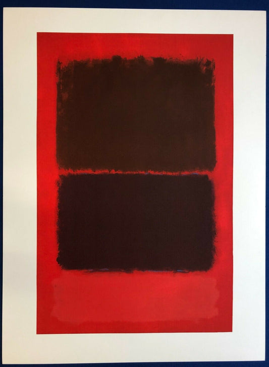 Untitled (Black Over Red) by Mark Rothko - Oversized Print, 105cm x 134cm