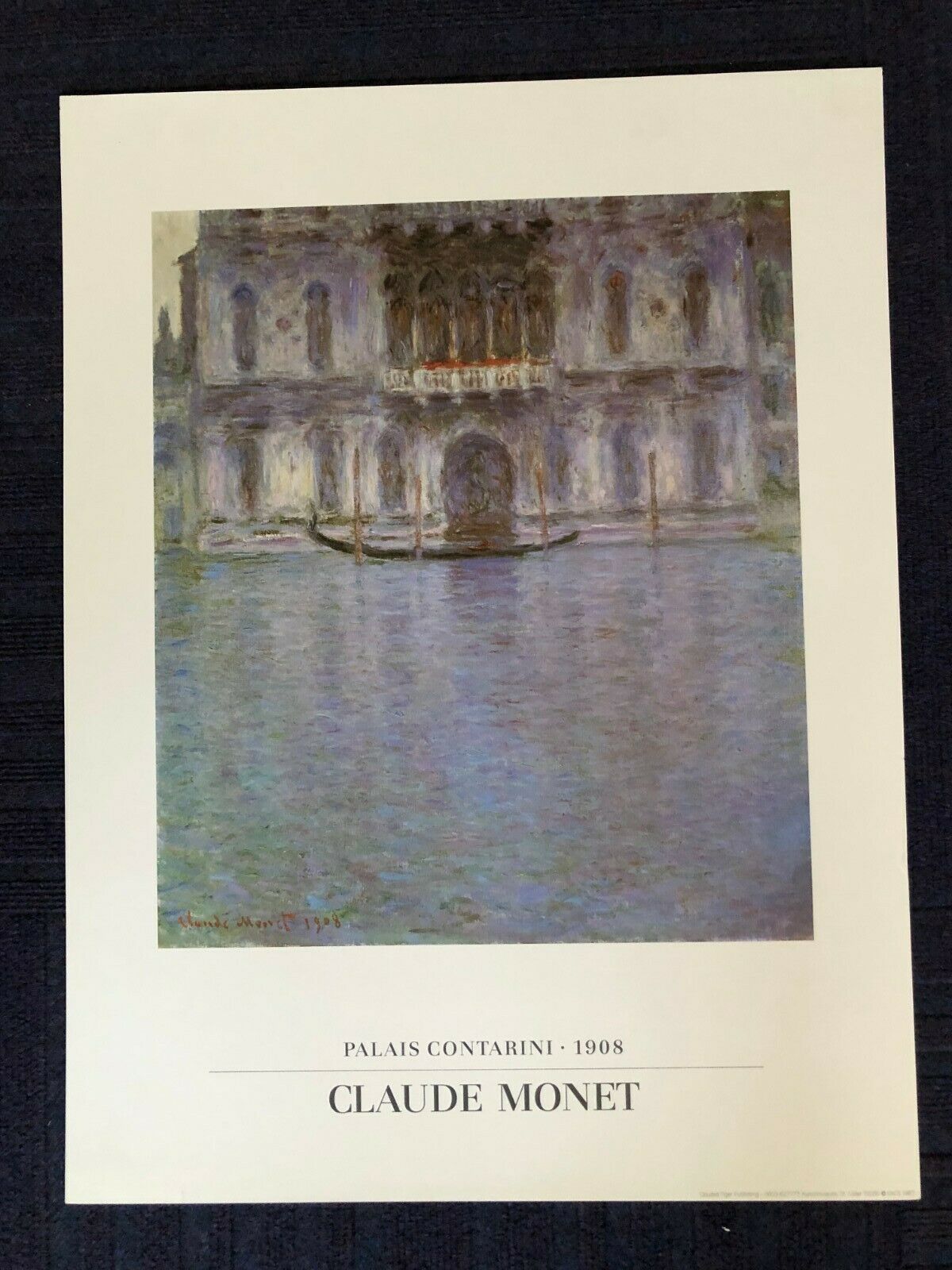 Palais Contarini by Claude Monet (Art Print, 45cm x 60cm)