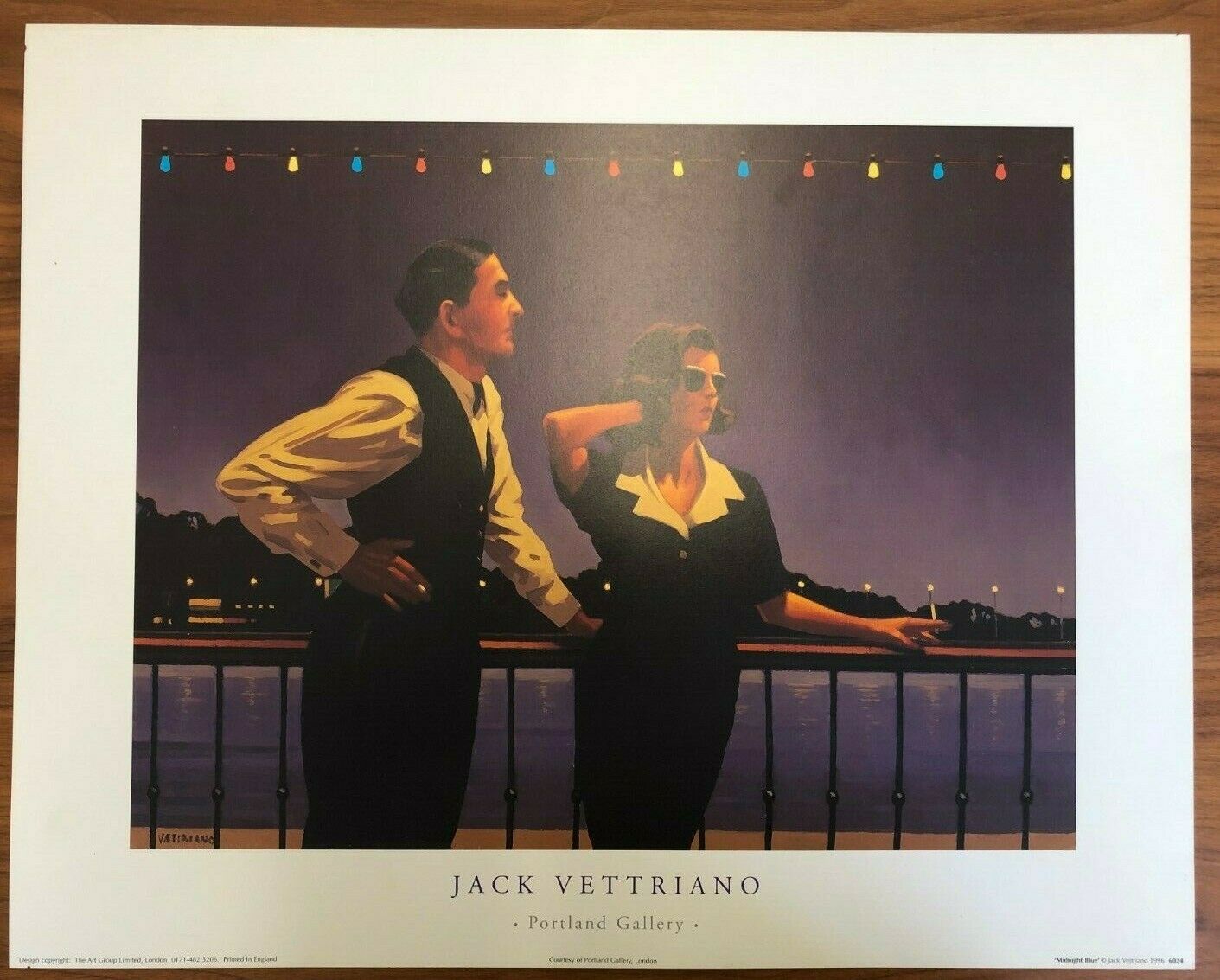 Midnight Blue by Jack Vettriano (50cm x 40cm)