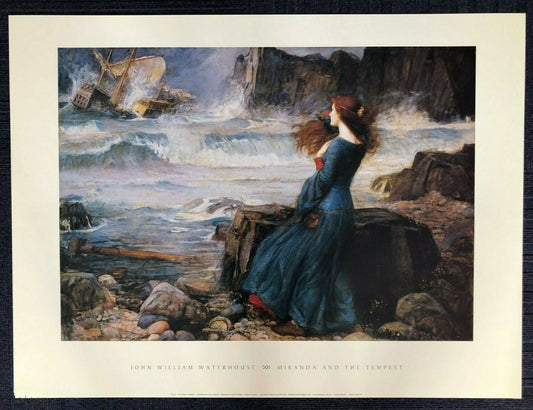 Miranda and the Tempest by John William Waterhouse