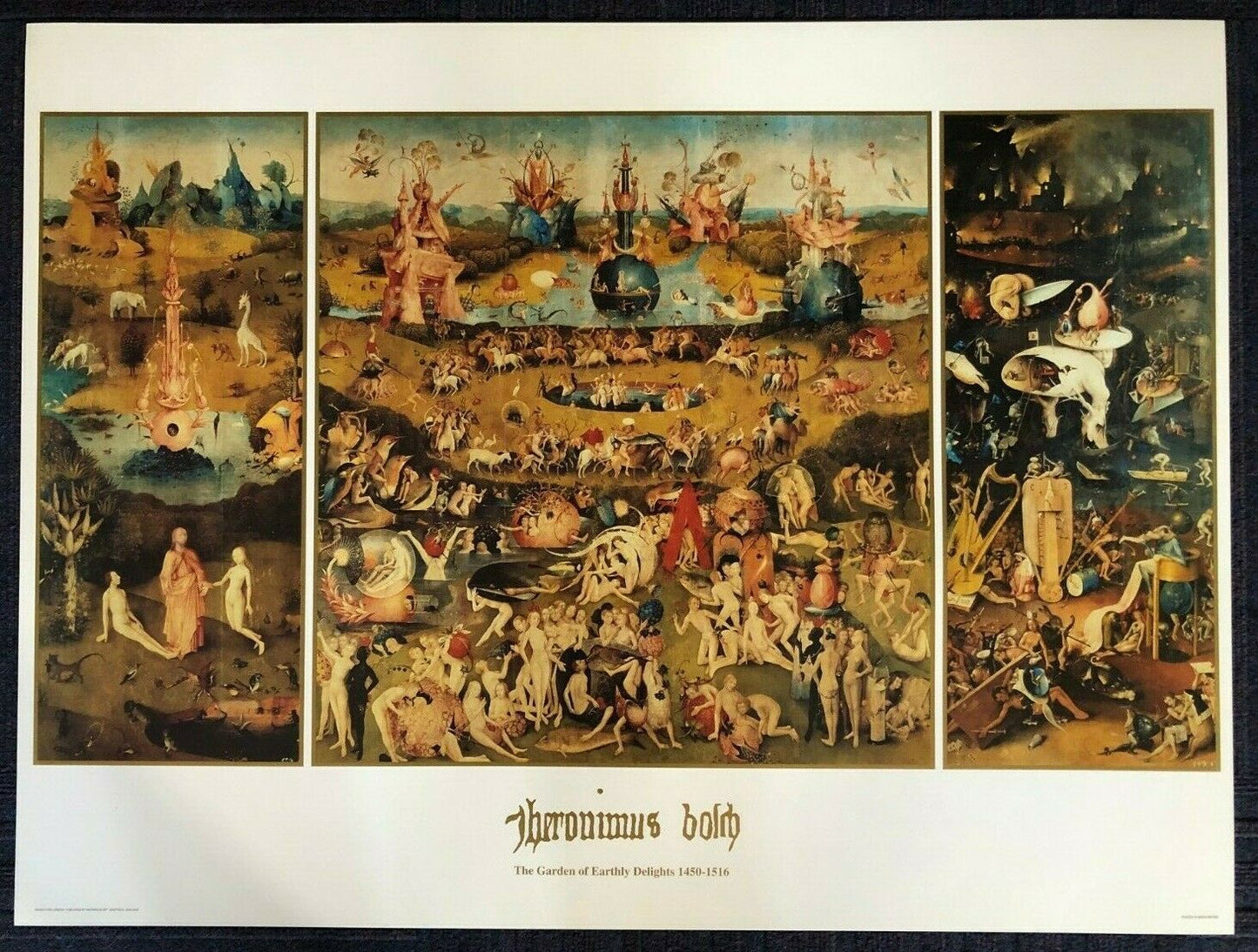 The Garden of Earthly Delights by Heronimus Bosch (80cm x 60cm)