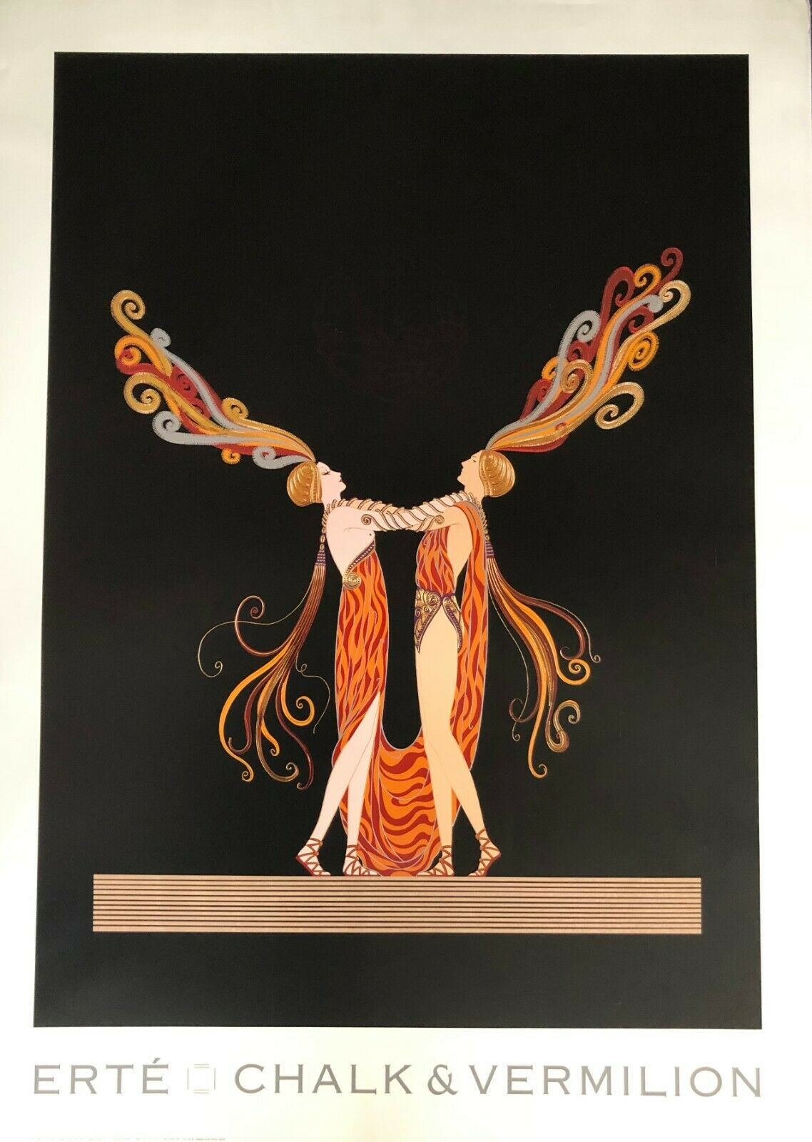 Kiss of Fire by Erte (66.5cm x 91.5cm)