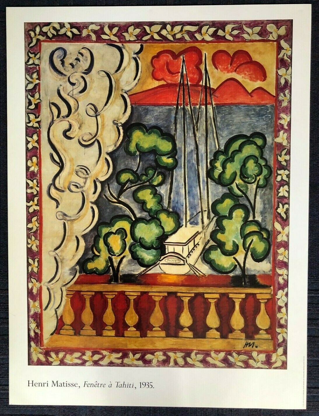 Fenetre a Tahiti by Henri Matisse (60cm x 80cm)