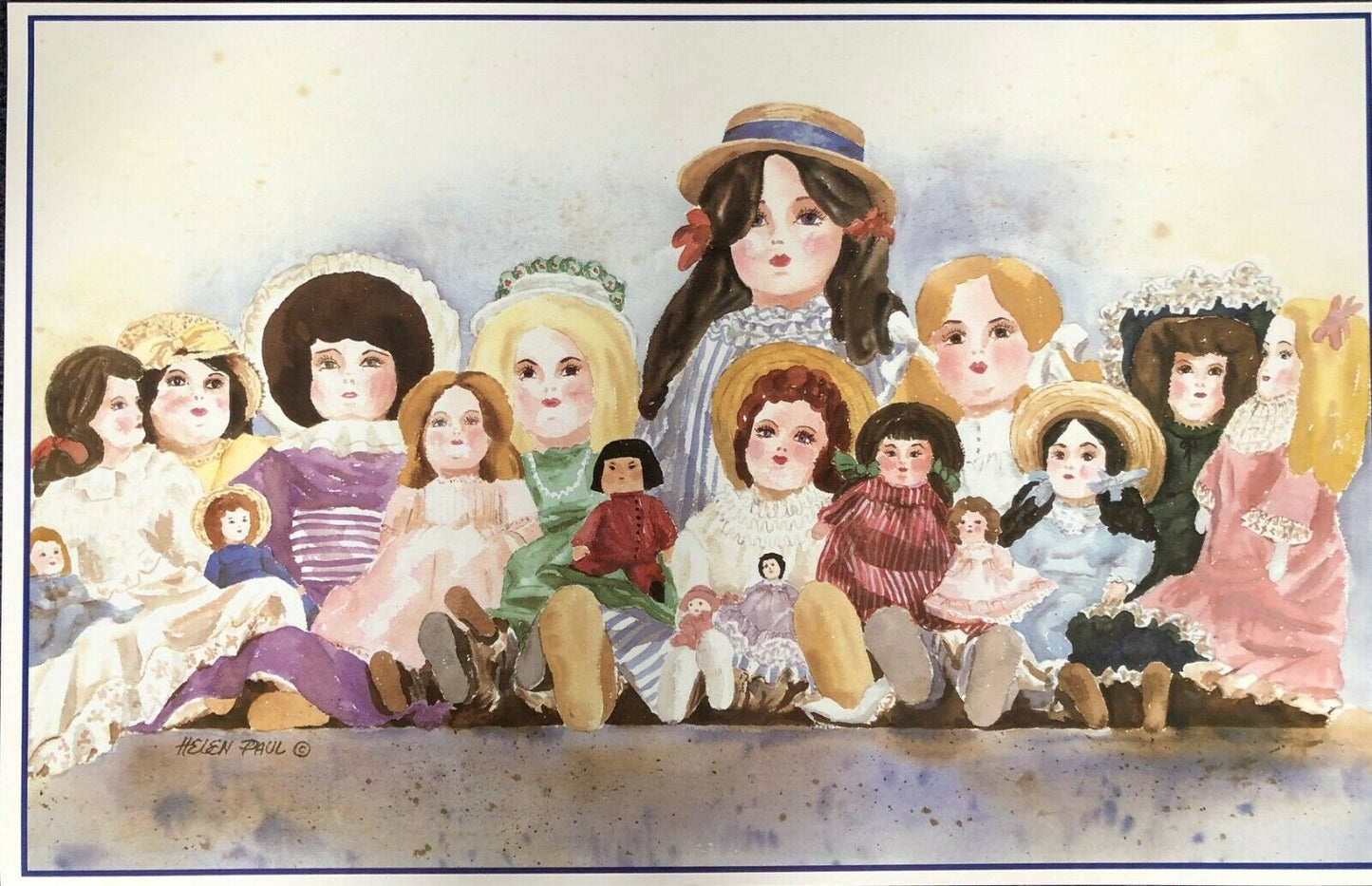 The Dolls by Helen Paul (55cm x 34cm)