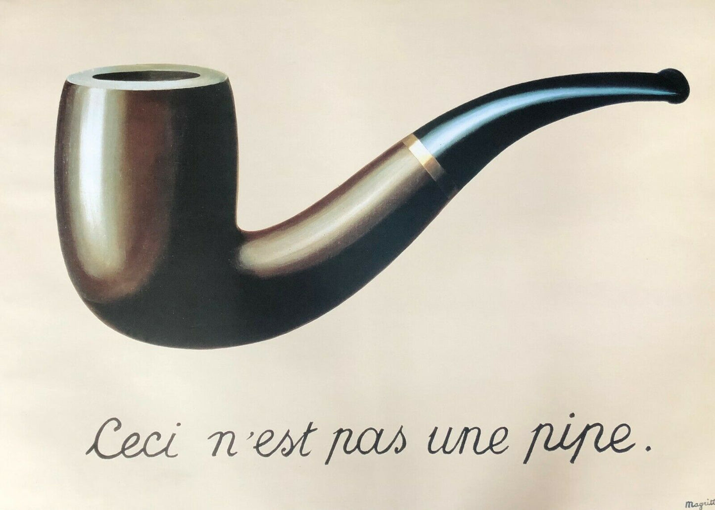 Les Trahison des Images by Rene Magritte (70cm x 50cm)