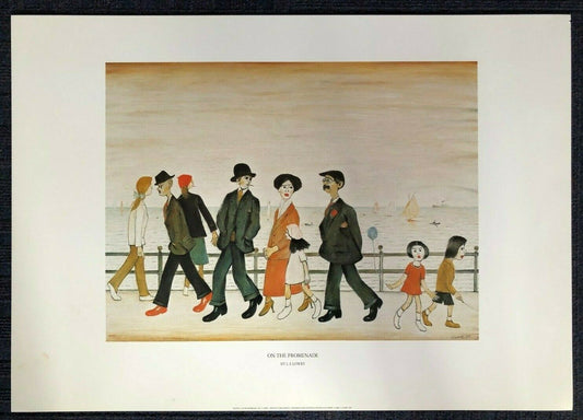 On The Promenade by Lawrence Stephen Lowry (70cm x 50cm)