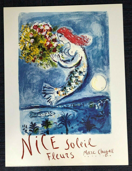 Nice, Soleil Fleurs by Marc Chagall (60cm x 80cm)