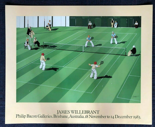 Tennis Players by James Willebrant (83.5cm x 67.5cm)