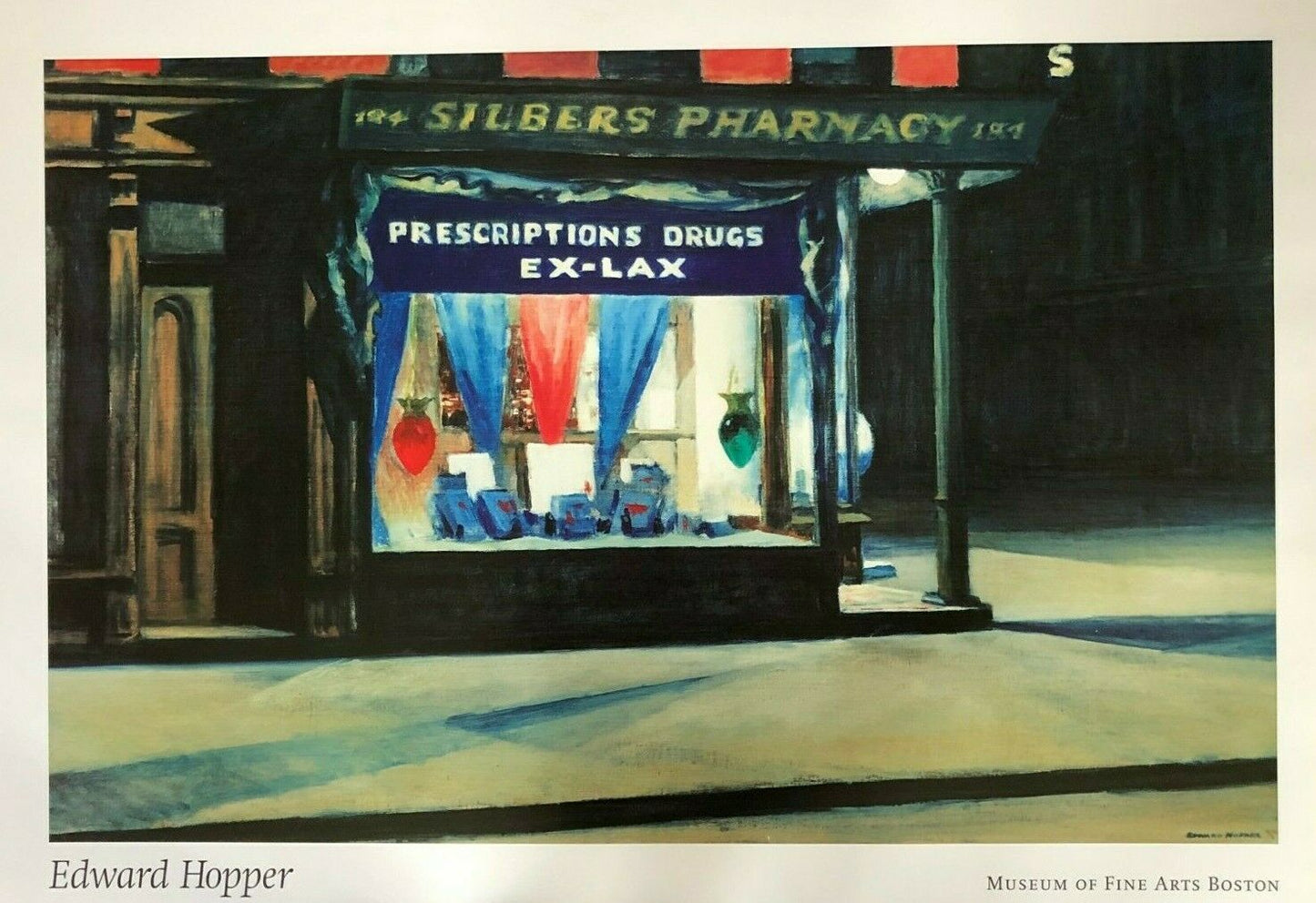 Drug Store, 1927 by Edward Hopper (100cm x 70cm)