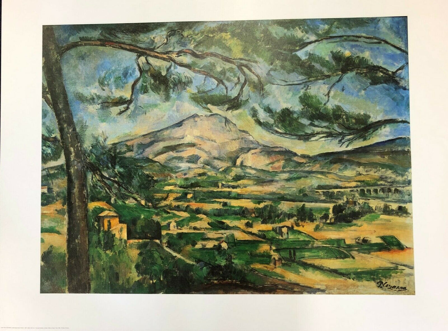 La Montagne Sainte Victoire by Paul Cezanne (60cm x 80cm)