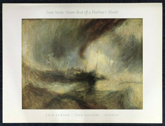 Snow Storm: Steam Boat Off a Harbour's Mouth by J.M.W. Turner (80cm x 60cm)