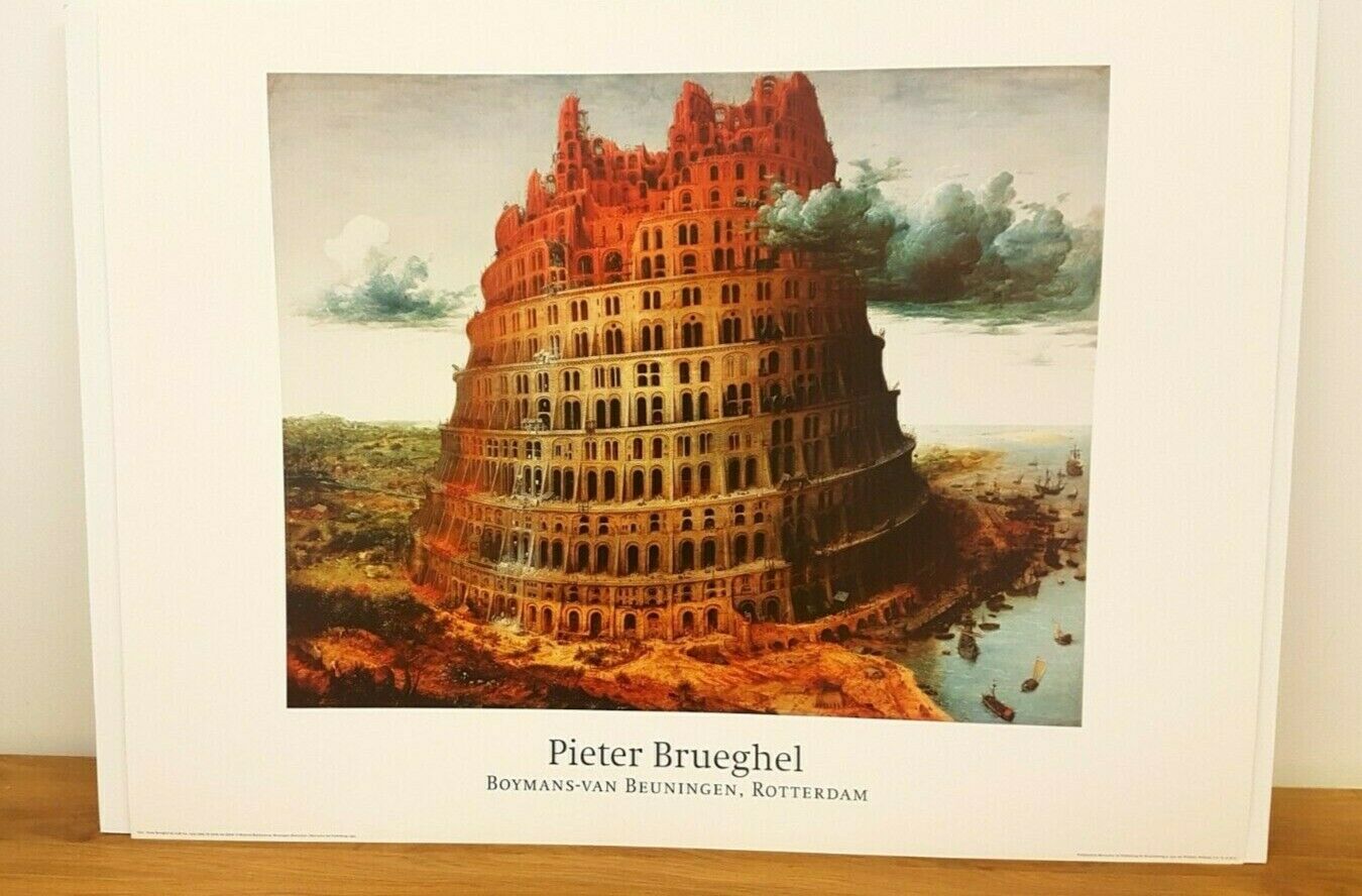 Little Tower of Babel by Pieter Brueghel (80cm x 60cm)