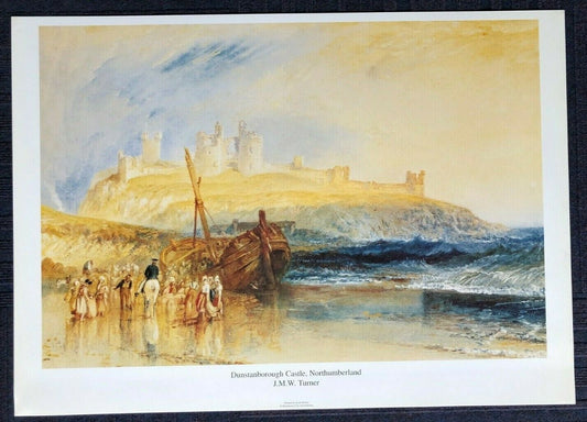 Dunstanborough Castle, Northumberland by J.M.W. Turner (70cm x 50cm)