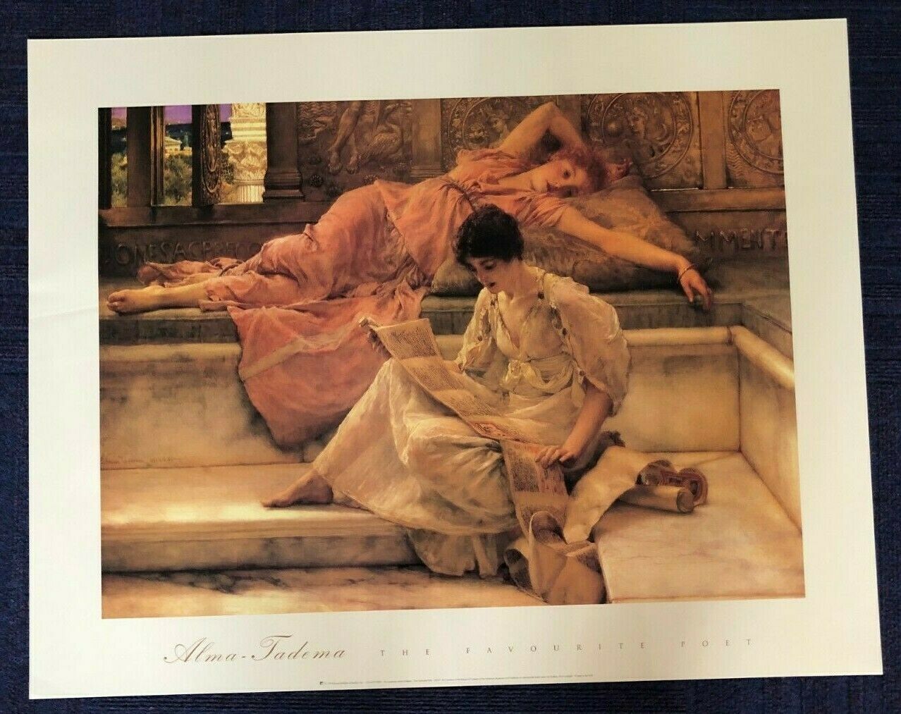 The Favourite Poet by Lawrence Alma-Tadema (71cm x 56cm)