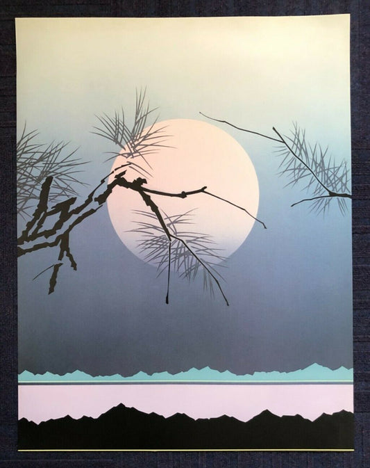 Untitled (Moon & Branch) by Newman (61cm x 79.5cm)