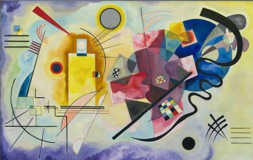 Jaune, rouge bleu by Wasilly Kandinsky