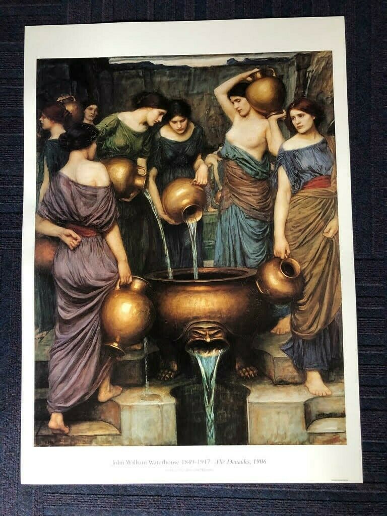 The Danaides by John William Waterhouse (50cm x 70cm)