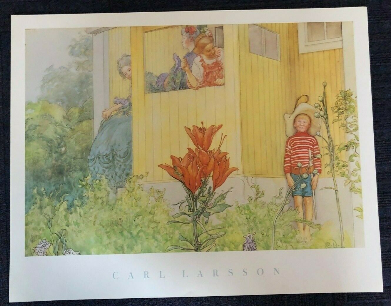 Hiding by Carl Larsson (Art Print, 50.5cm x 39.5cm)