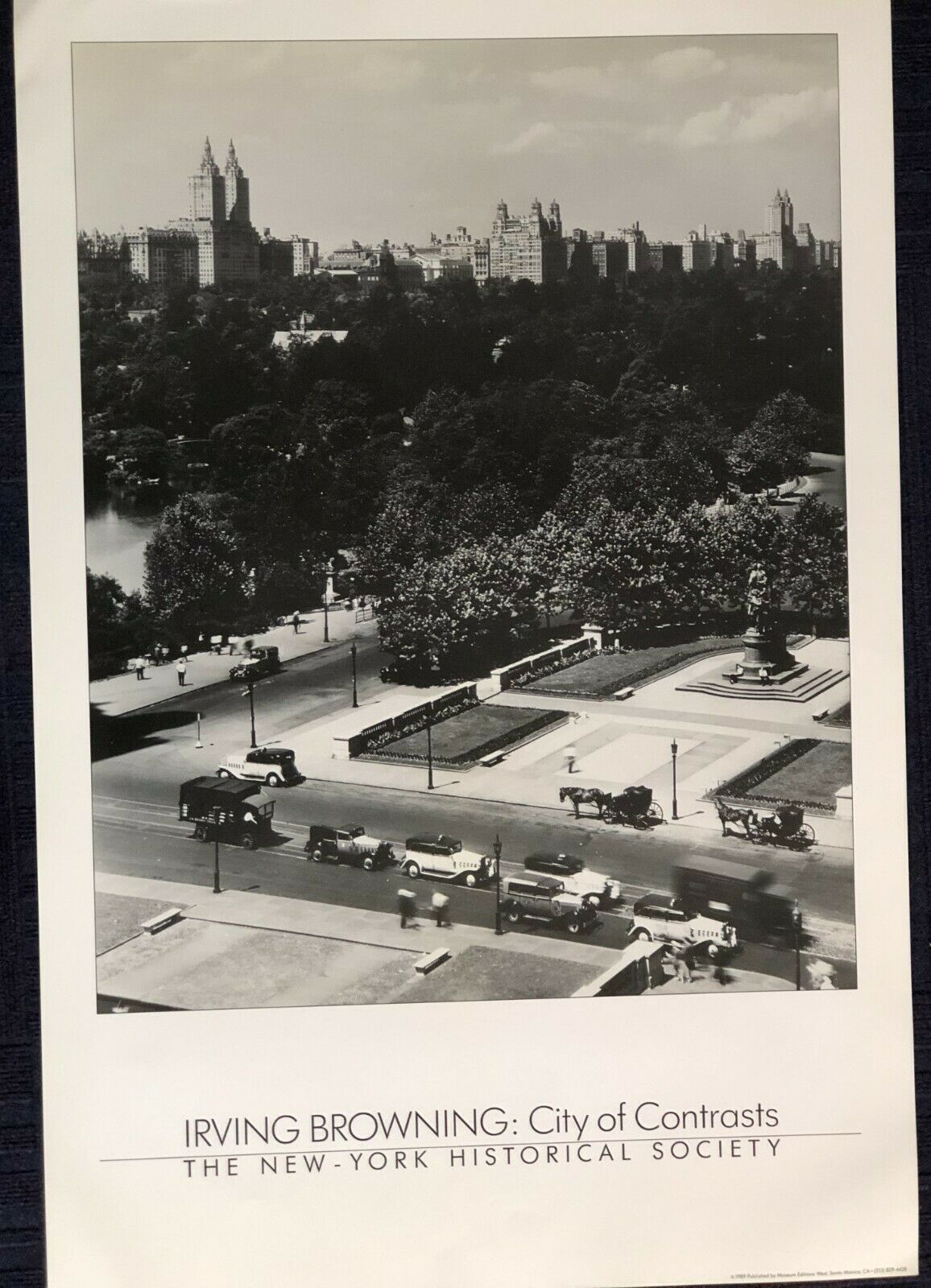 City of Contrast: Grand Army Plaza, Manhattan, 1930 by Irving Browning (61x91.5)