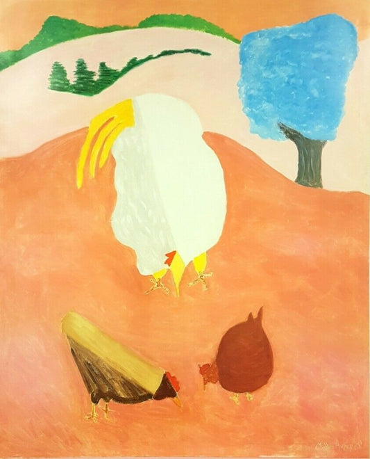 White Rooster by Milton Avery (Museum Quality, 68.5cm x 96.5cm)