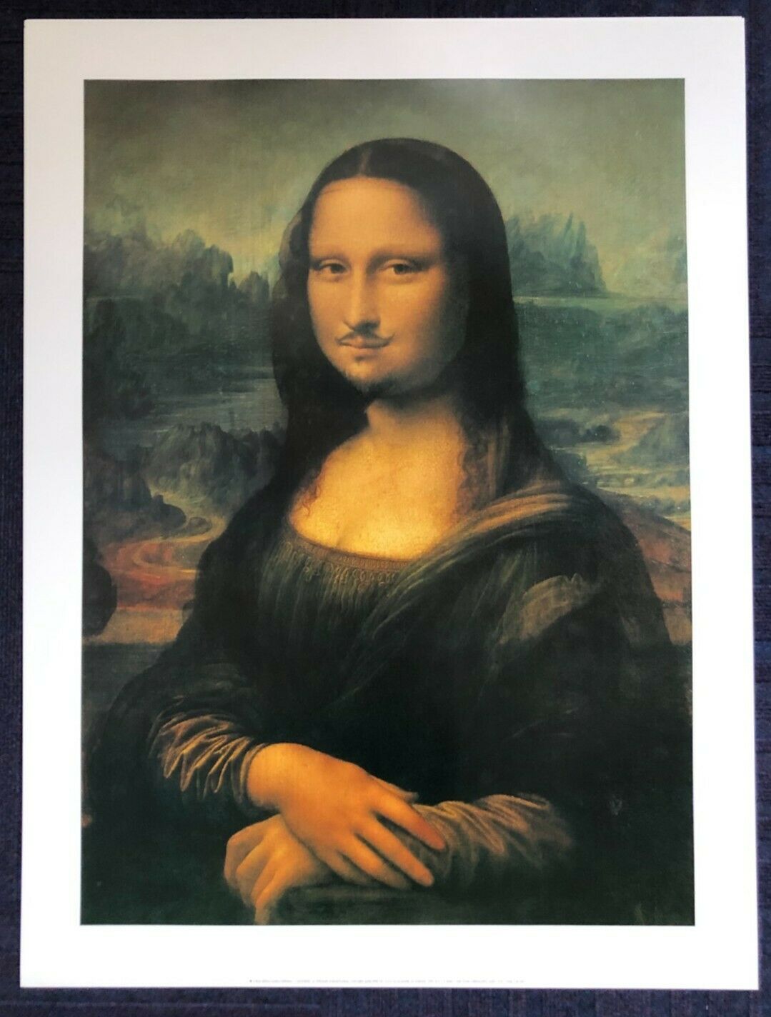 La Jaconde de Mustaches - Mona Lisa by Marcele Duchamp (60cm x 80cm)