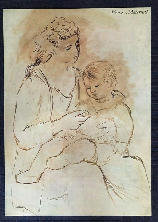 Maternite [Sketch] by Pablo Picasso (61cm x 86.5cm)