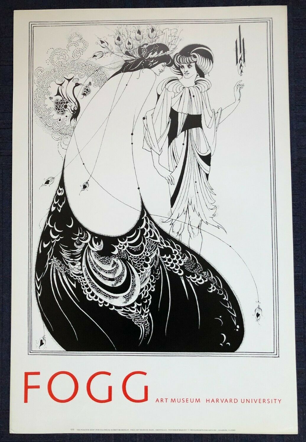 The Peacock Skirt (For Salome) by Aubrey Beardsley (59cm x 90cm)