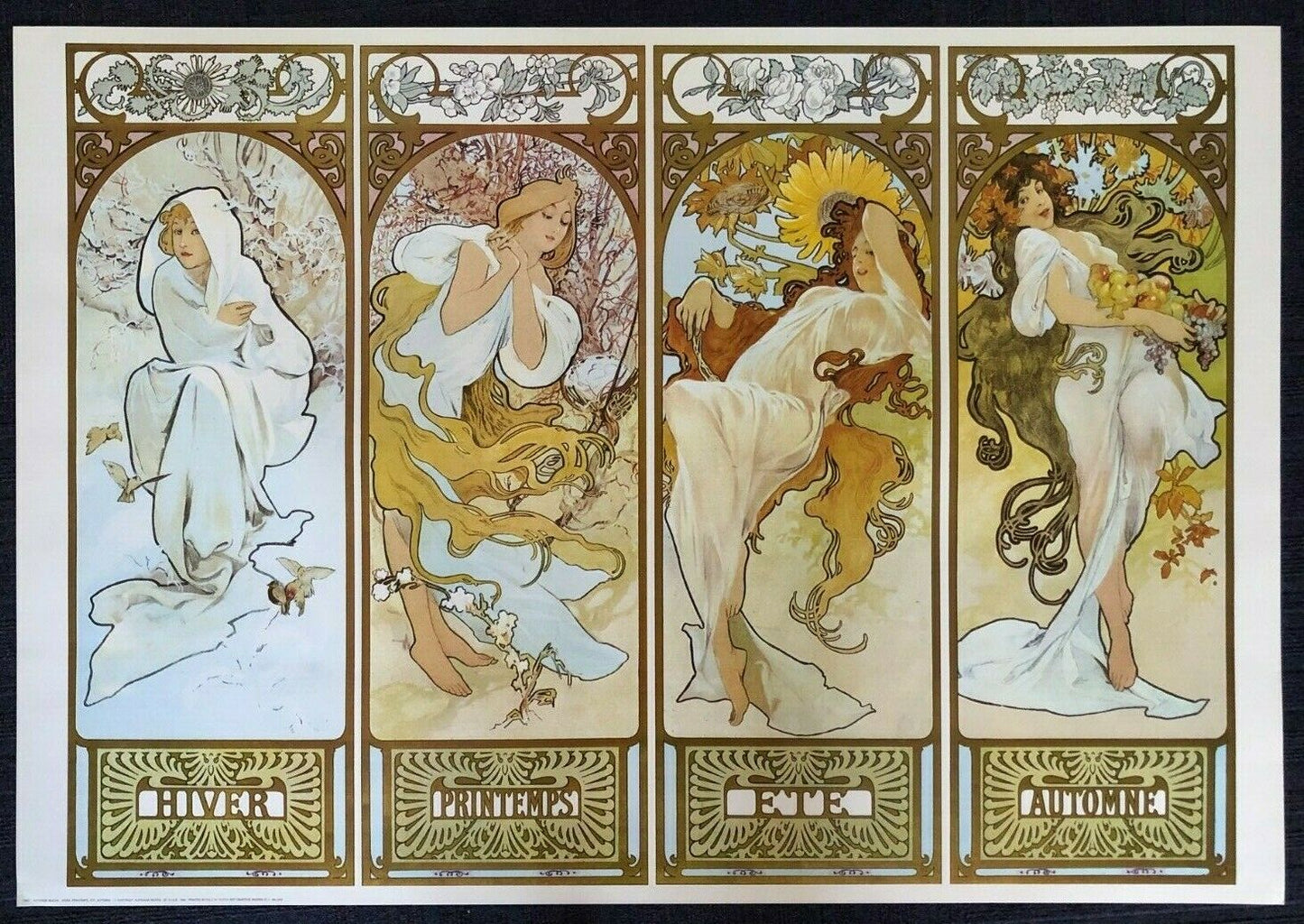 Four Seasons by Alphonse Mucha (70cm x 100cm)