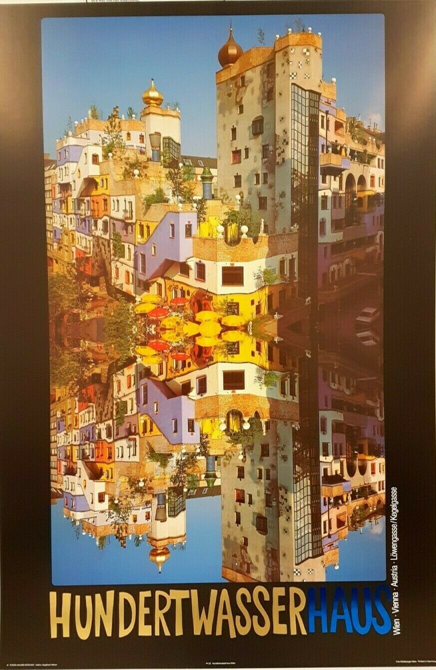 Museum Print: Haus Hundertwasser by Wolfsberger Wien (60cm x 90cm)