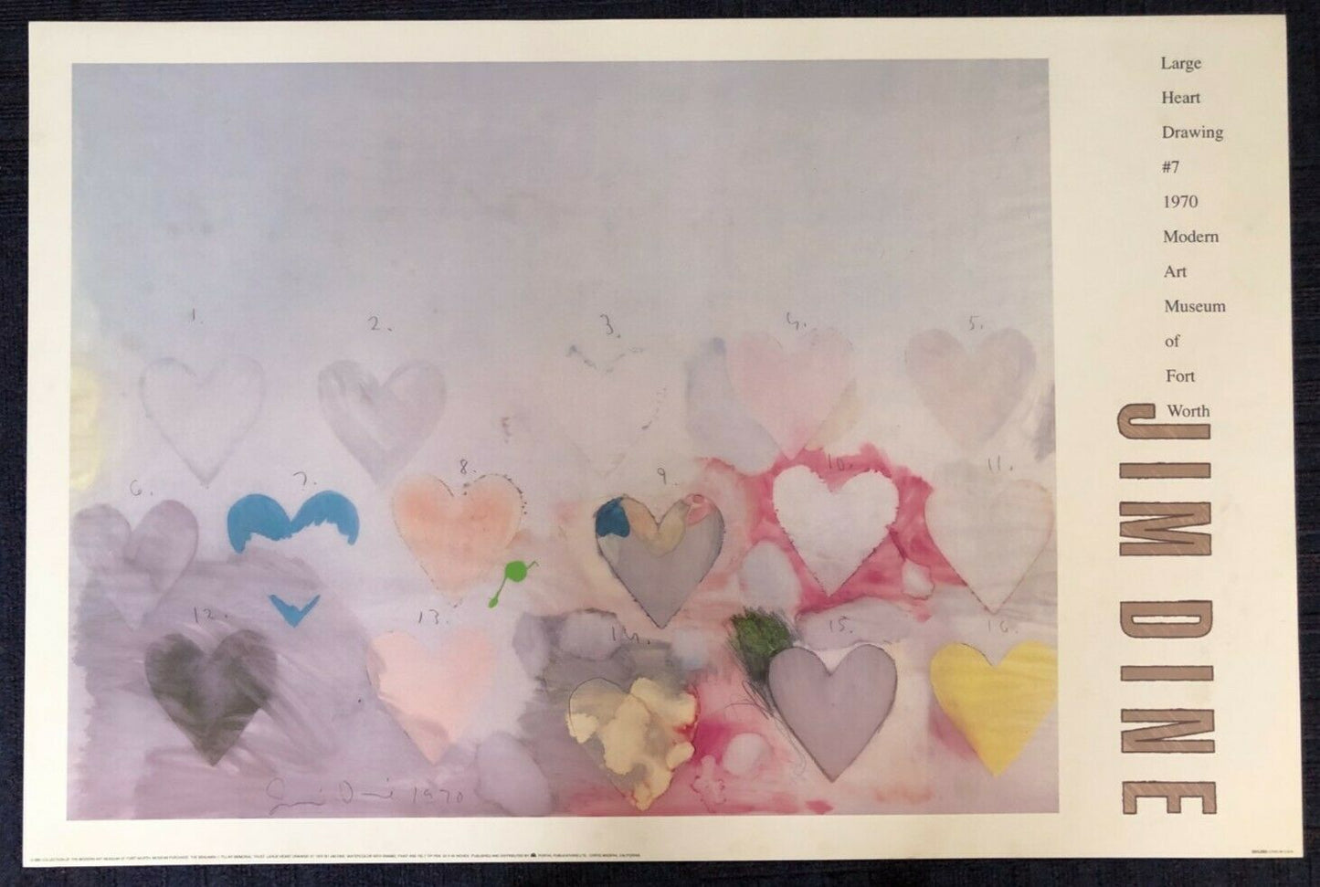 Large Heart Drawing #7 by Jim Dine (91.5cm x 61cm)